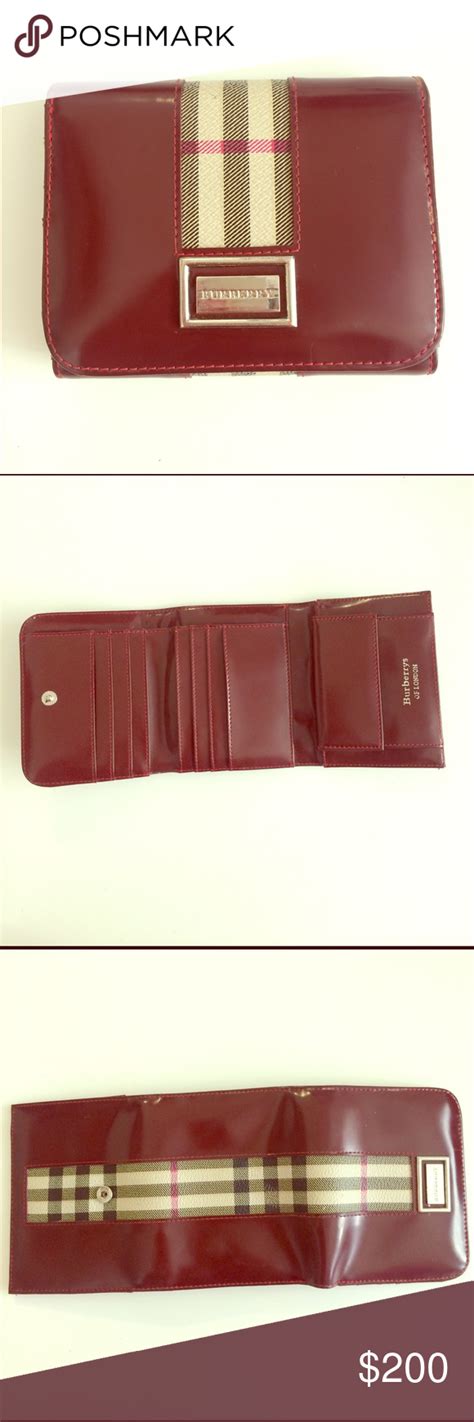 burberry continental wallet red|authentic Burberry wallet sale.